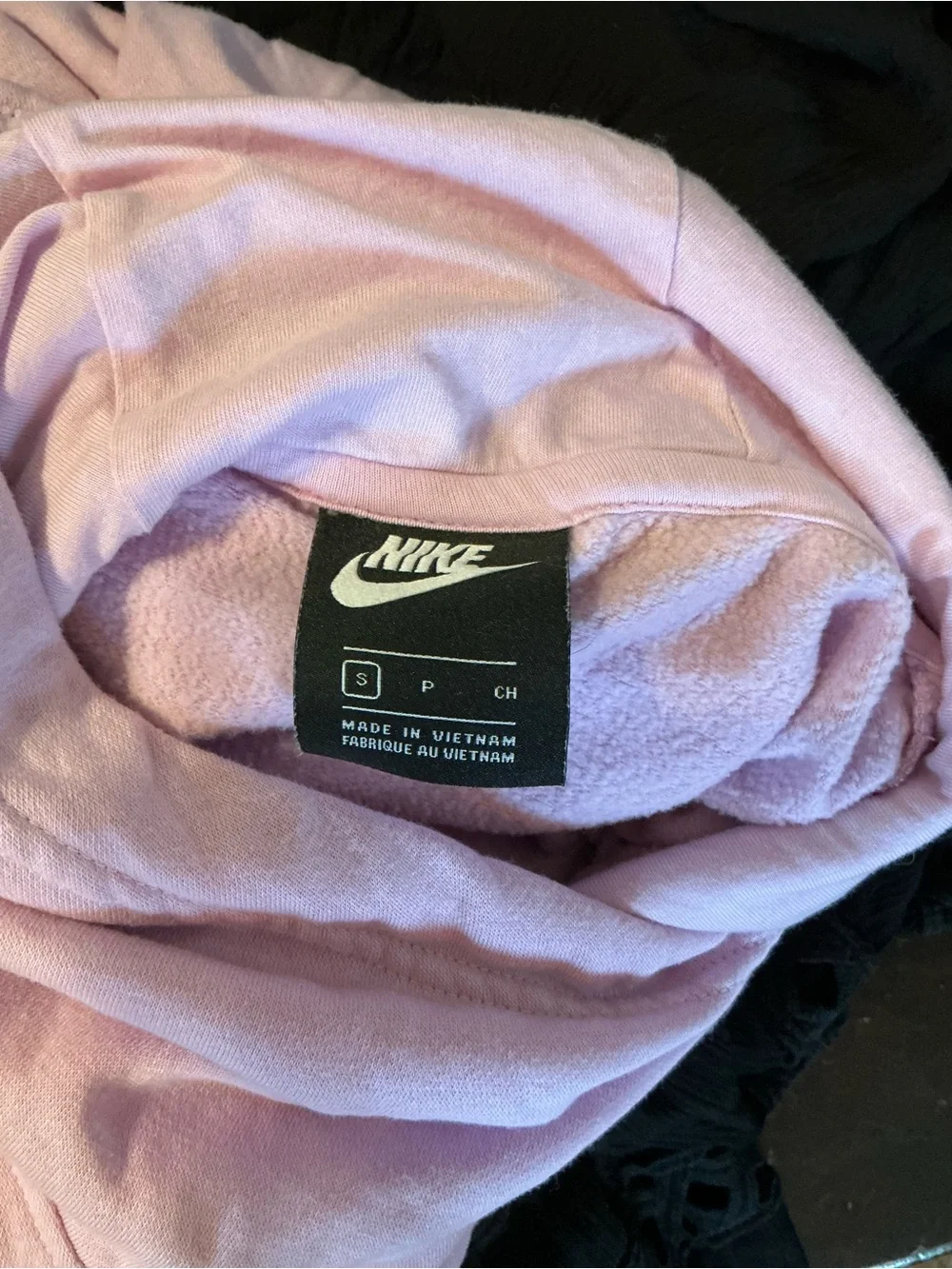 Nike Pink Hoodie – Women’s Small – Metallic Gold Logo - Picture 5 of 6